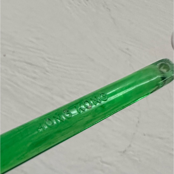 RARE Vintage Christmas Plastic Green Icicles - Picture 5 of 16